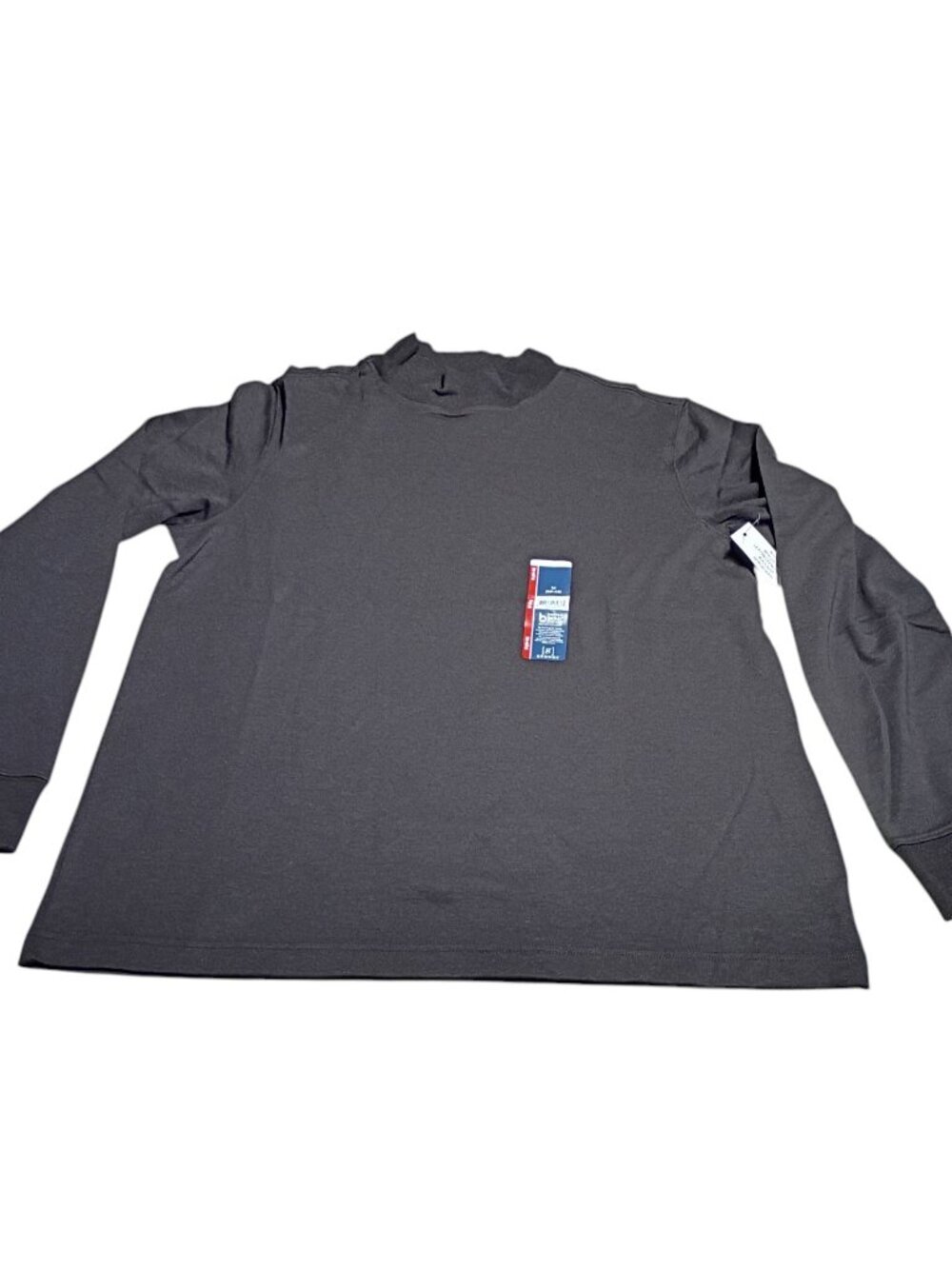 George Long Sleeve Mock Neck Pullover Tee Size: Men's Medium